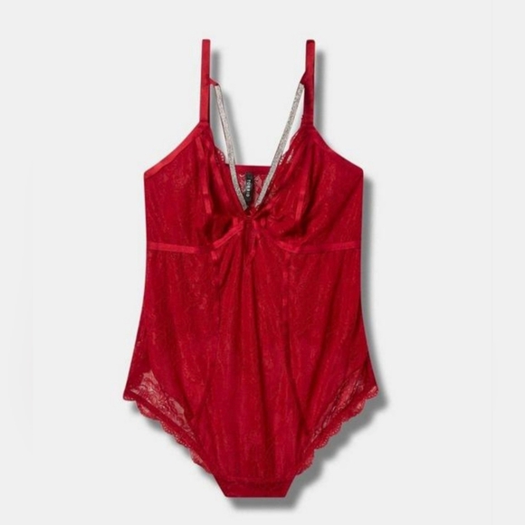 NWT Torrid Red Lace Bodysuit - Picture 2 of 6